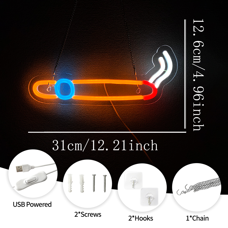 Smoke Neon Sign For Wall Decor - Vaping Store recensione e prezzo
