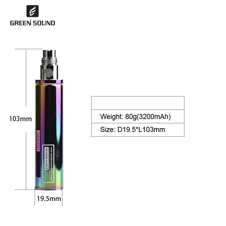 GS Ego 3 III 3200mAh Battery V - Accessories For Vaping recensione e prezzo
