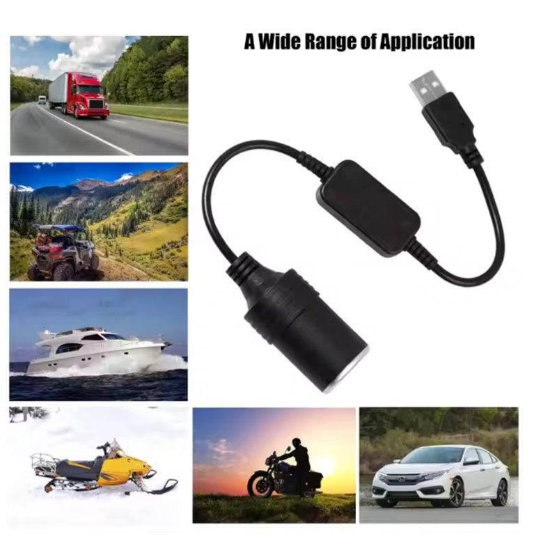 1pc 5V 2A USB To 12V Cigarette - Accessories For Vaping recensione e prezzo