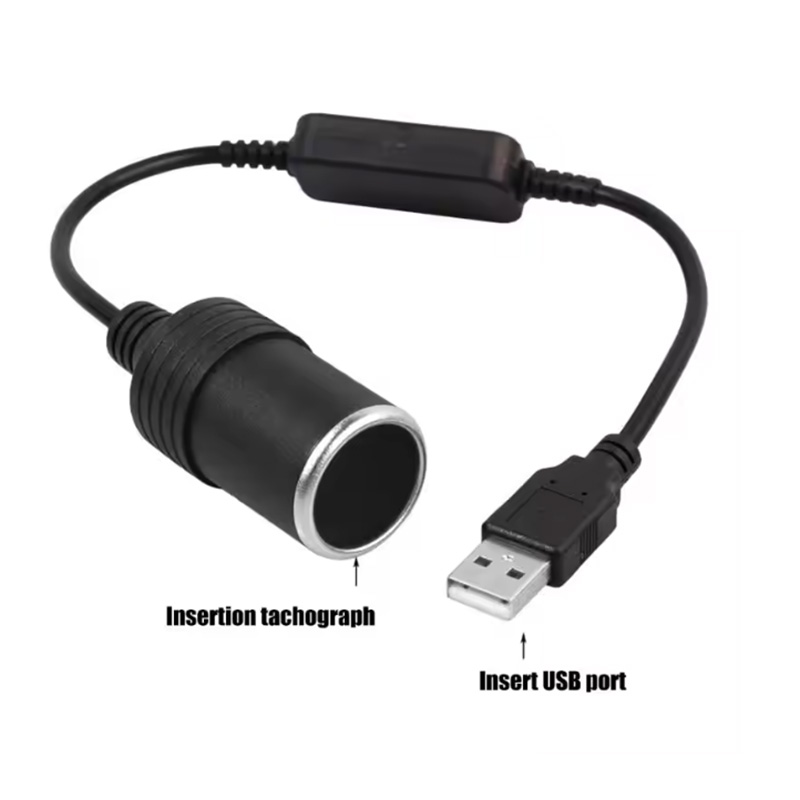 1pc 5V 2A USB To 12V Cigarette - Accessories For Vaping recensione e prezzo