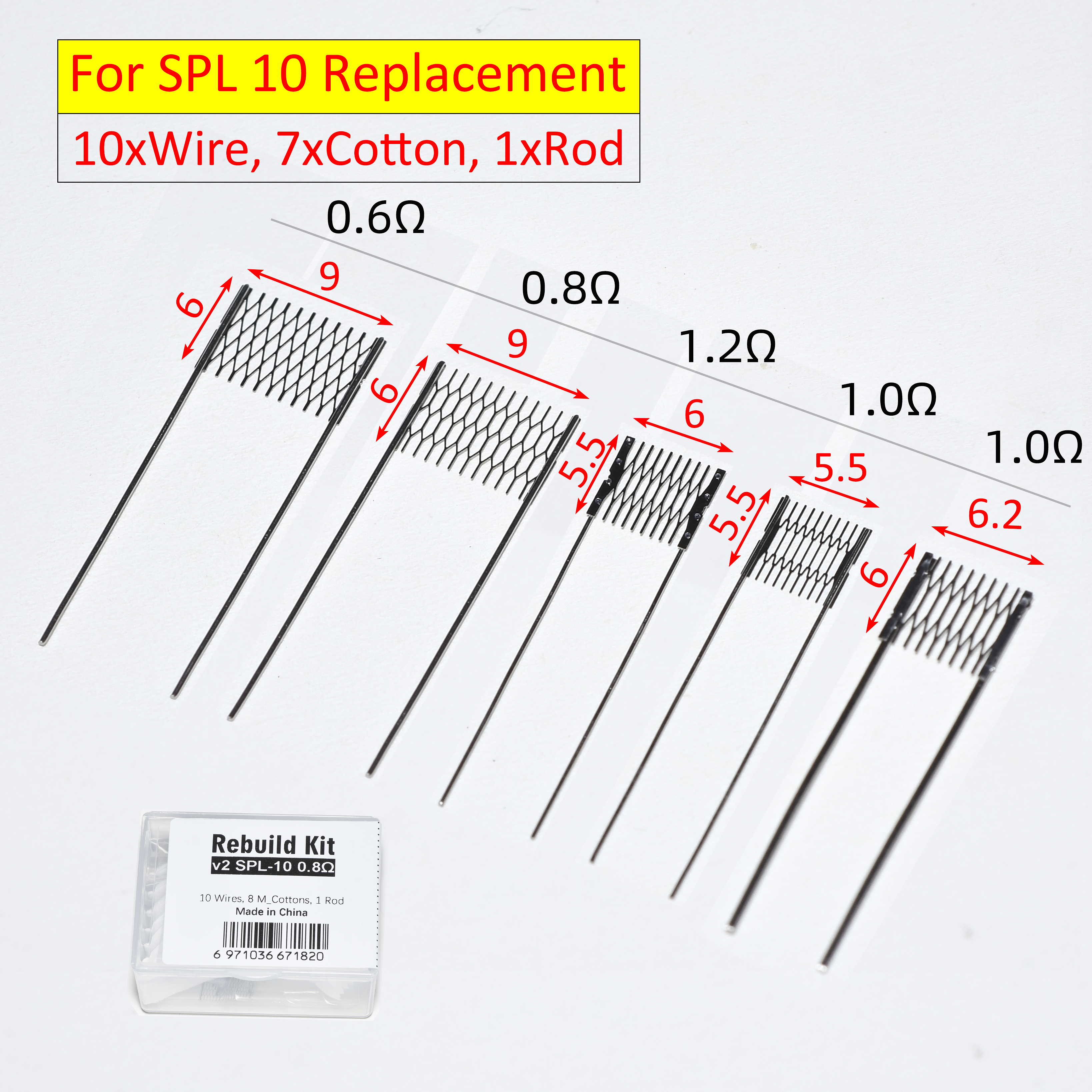 5 Type SPL 10 Resistance Wire  - Coil Building Kit recensione e prezzo