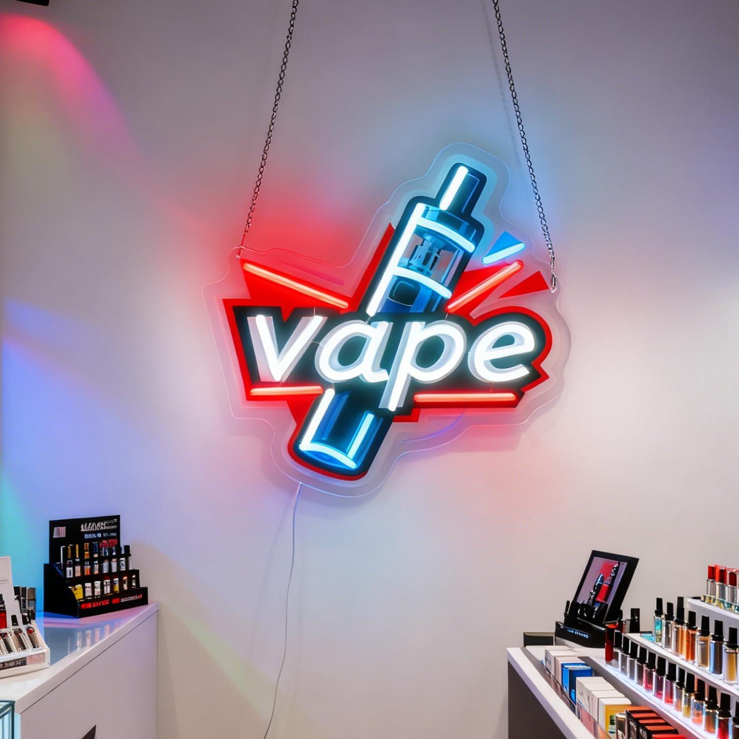 Vape Neon Sign USB Dimmable LE - Vaping Store recensione e prezzo