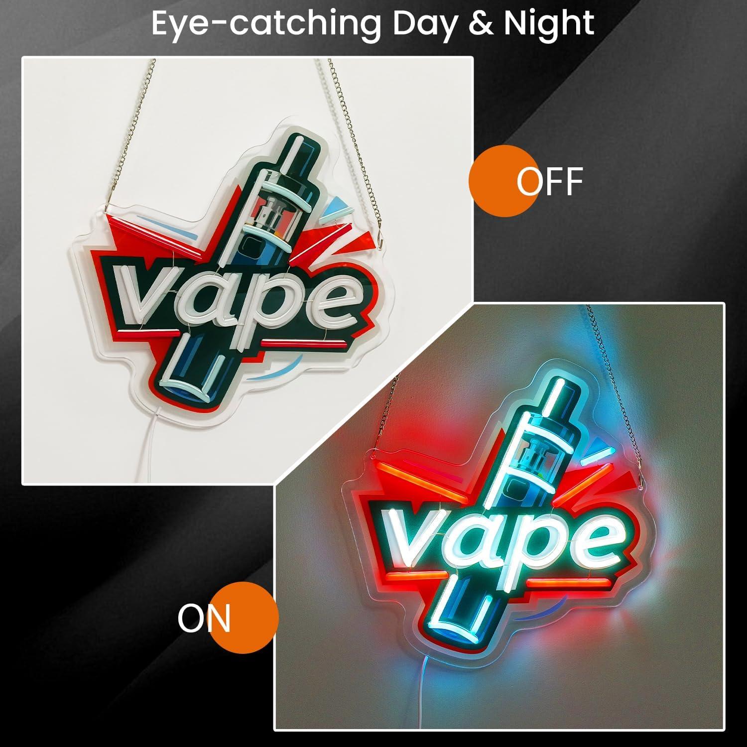 Vape Neon Sign USB Dimmable LE - Vaping Store recensione e prezzo
