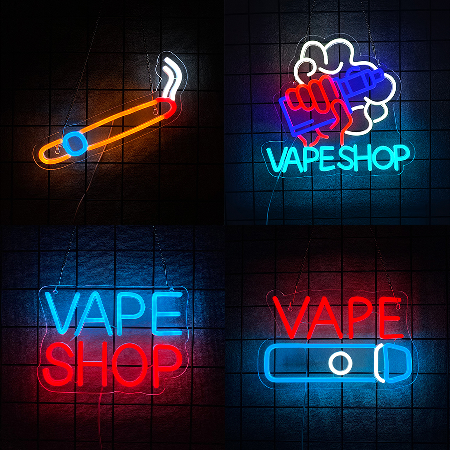 Smoke Series Neon Sign For Wal - Vaping Store recensione e prezzo