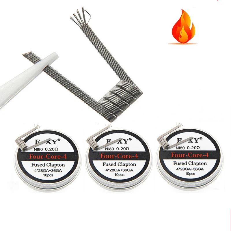 10pcs/box Ni80 Prebuilt Coil F - Coil Building Kit recensione e prezzo